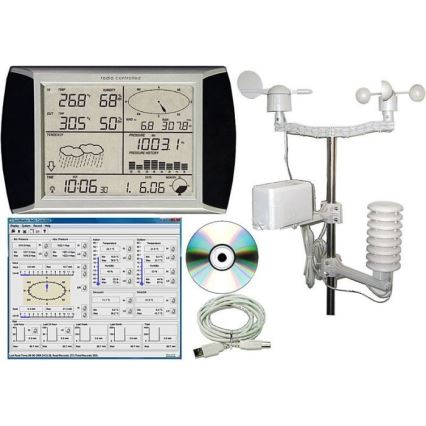  Meteorologinė stotis su LCD ekranu WH1080