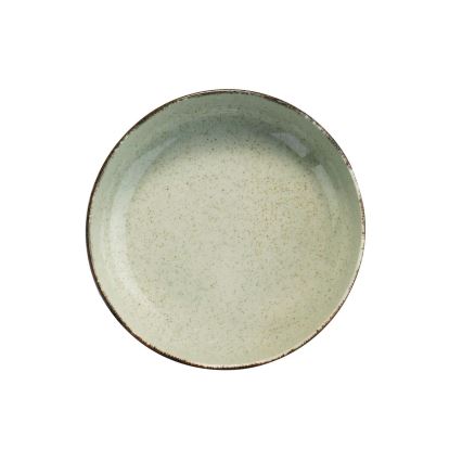 12 dalių valgomojo indų komplektas, žalias/porcelianas