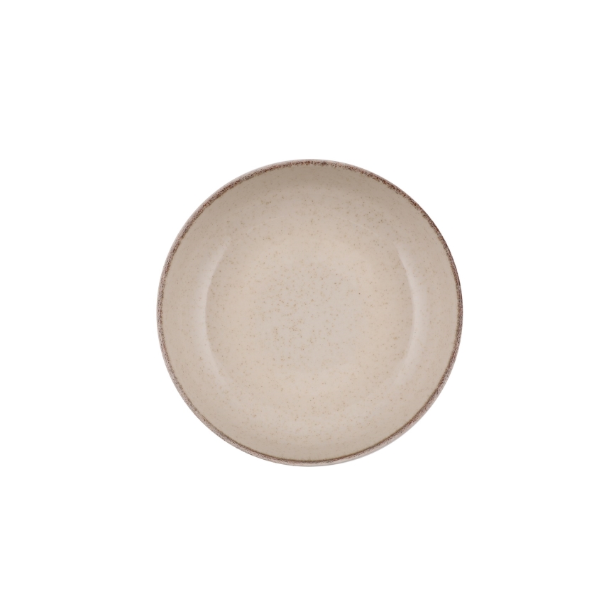 16 dalių stalo indų rinkinys smėlio spalvos/porcelianas