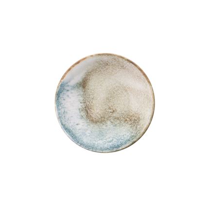 18 dalių įvairiaspalvis porcelianinis indų rinkinys