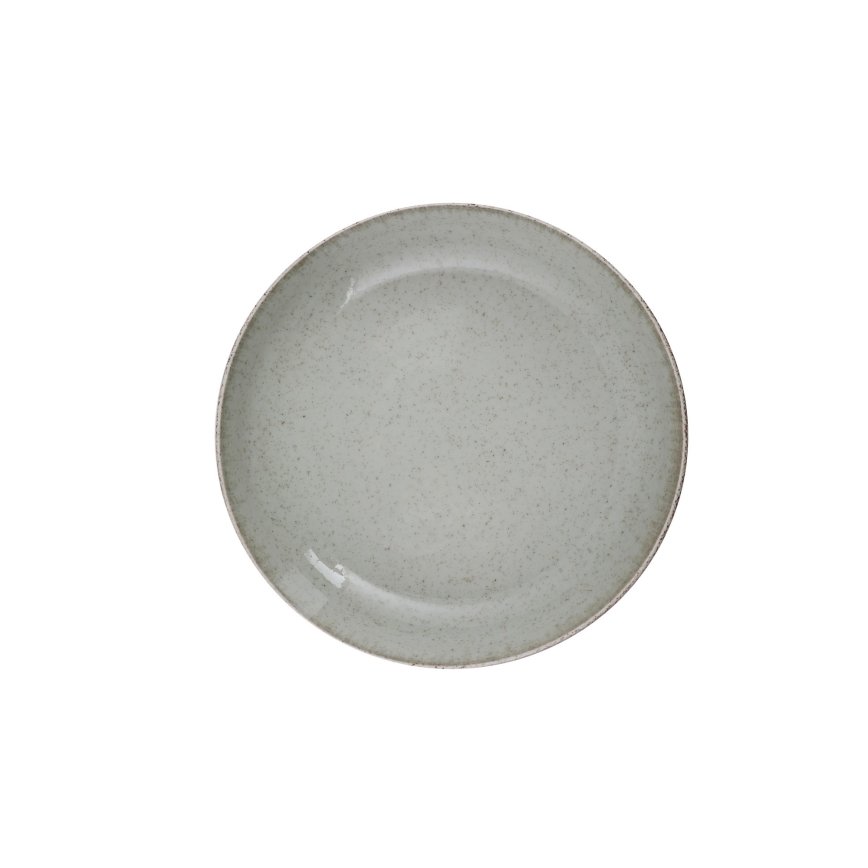 18 dalių stalo indų rinkinys žalias/porcelianas