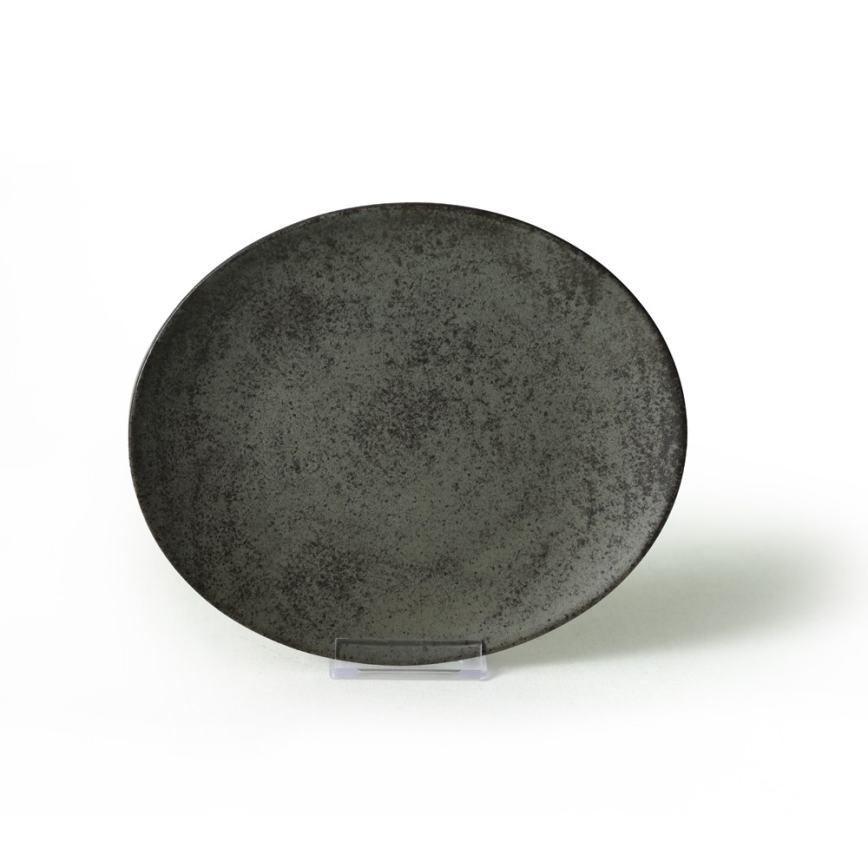 18 dalių valgomojo indų rinkinys antracitas/žalia/akmens masė