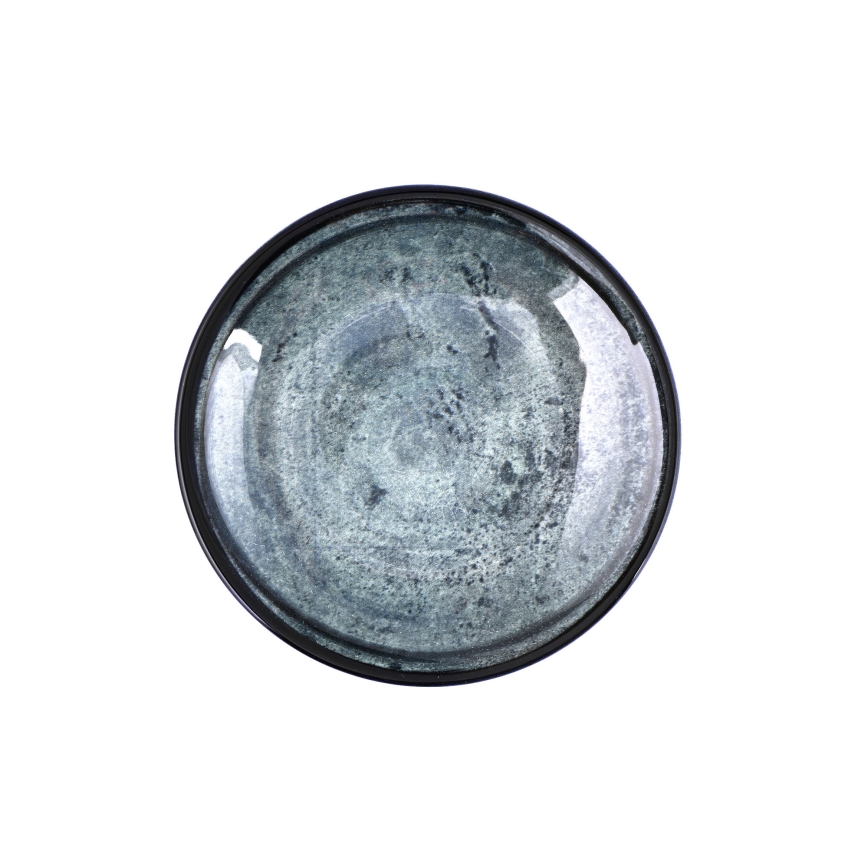 18 dalių valgomojo indų rinkinys, mėlynas / porcelianinis