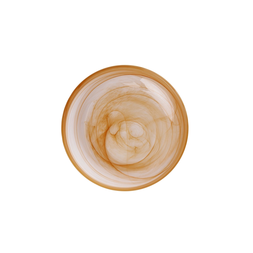 18 dalių valgomojo indų rinkinys, oranžinės spalvos / stiklas