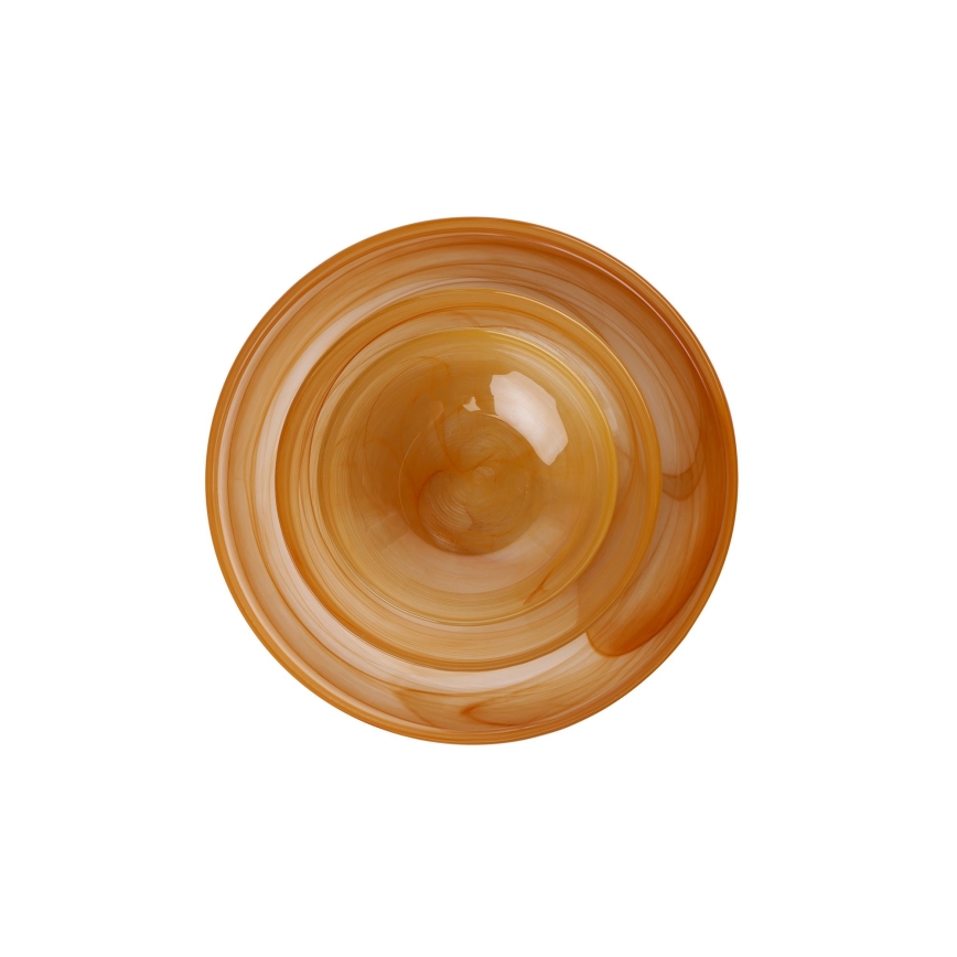 18 dalių valgomojo indų rinkinys, oranžinės spalvos / stiklas