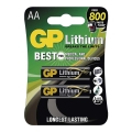 2 vnt. AA ličio baterija GP LITHIUM 1,5V