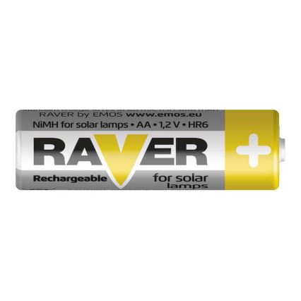 2 vnt įkraunamos baterijos AA RAVER NiMH/1,2V/600 mAh