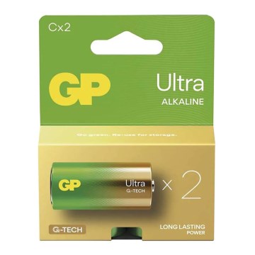 2 vnt šarminės baterijos  C GP ULTRA 1,5V