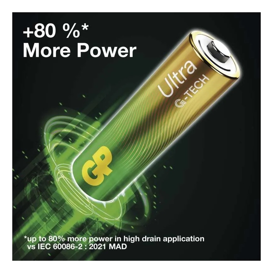 2 vnt šarminės baterijos  C GP ULTRA 1,5V