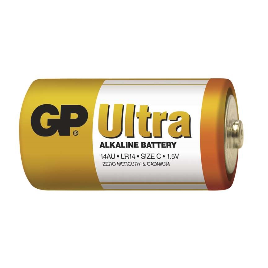 2 vnt šarminės baterijos  C GP ULTRA 1,5V