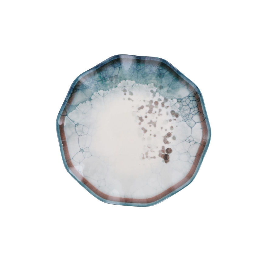 24 dalių indų rinkinys, mėlynas/porcelianas