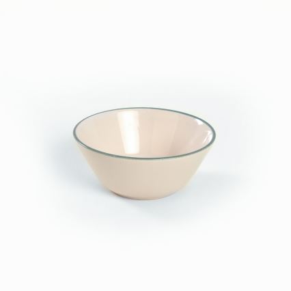 24 dalių indų rinkinys, smėlio/žalios spalvos, iš akmens masės