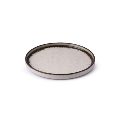 24 dalių porcelianinis valgomojo indų rinkinys, baltas/rudas