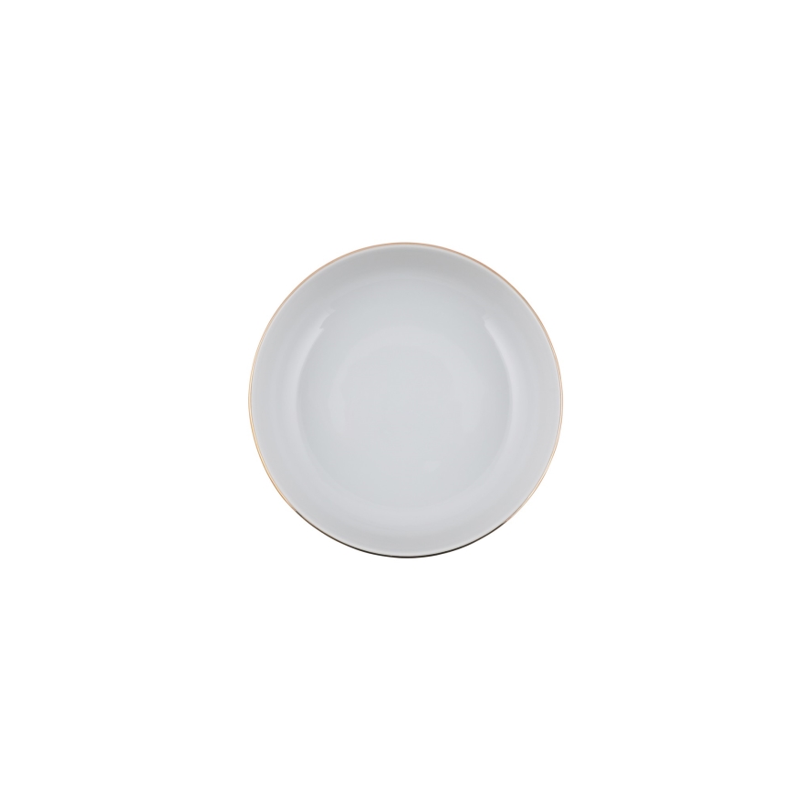 24 dalių porceliano indų rinkinys, baltas/auksinis