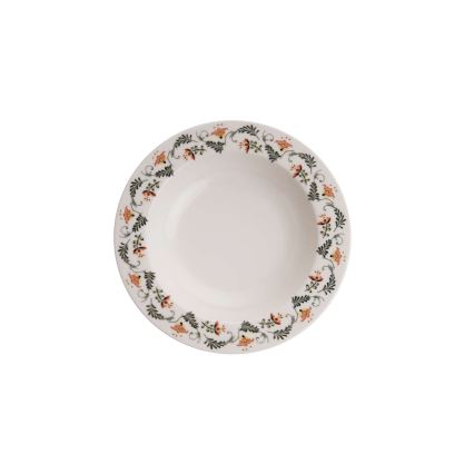 24 dalių ryškiaspalvis porcelianinis indų rinkinys