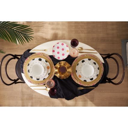 24 dalių spalvingas porceliano indų rinkinys