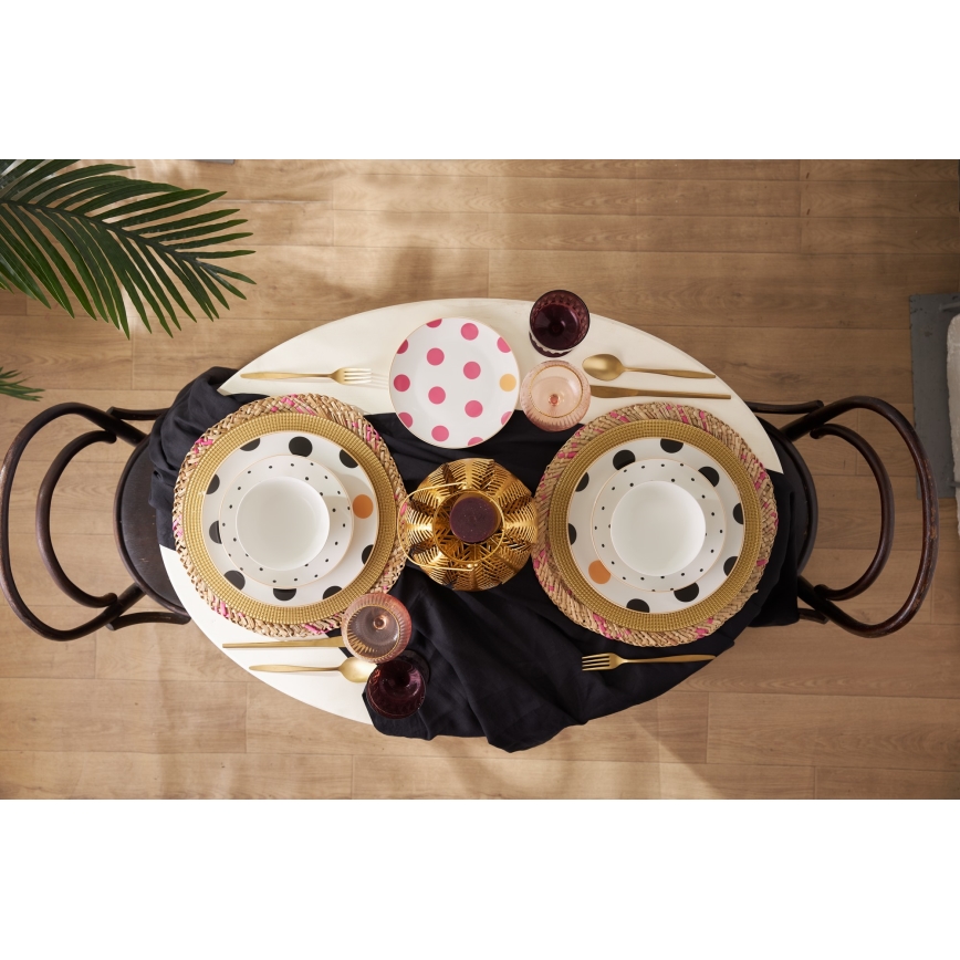 24 dalių spalvingas porceliano indų rinkinys