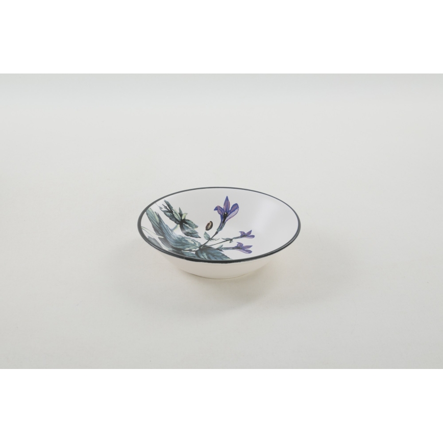 24 dalių spalvotas akmens masės valgomojo indų rinkinys