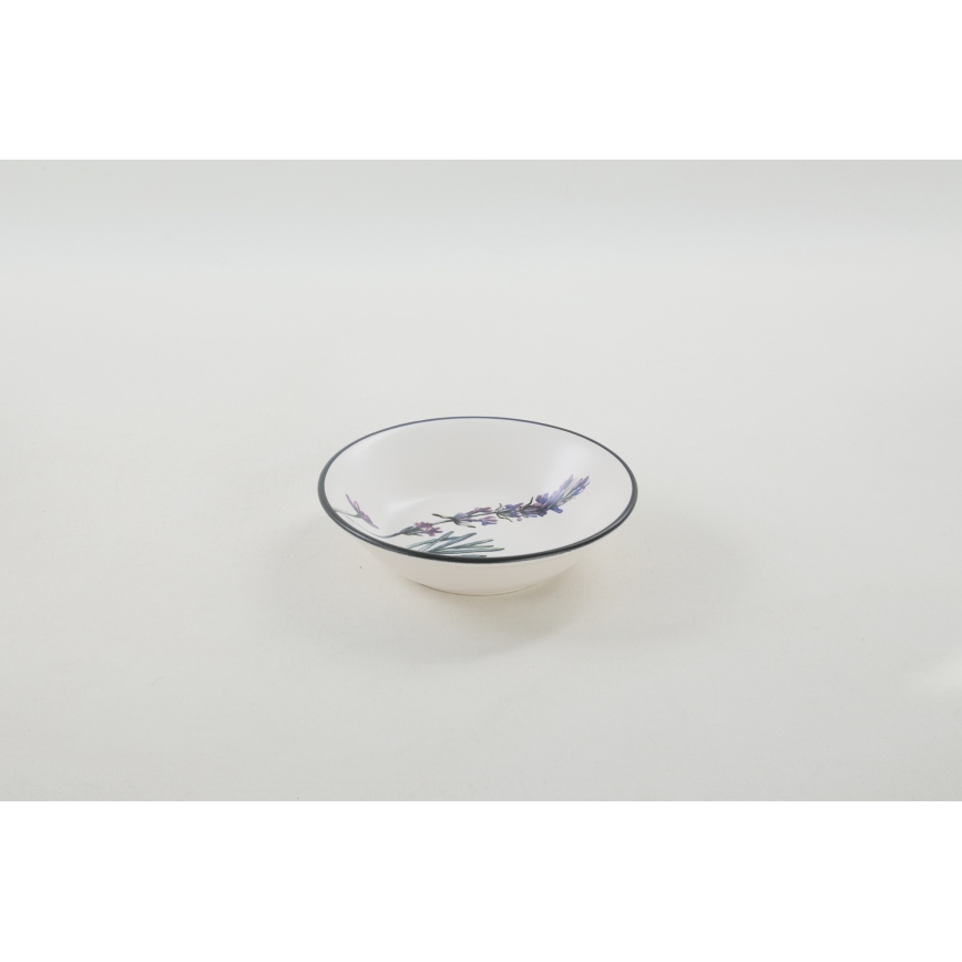 24 dalių spalvotas akmens masės valgomojo indų rinkinys