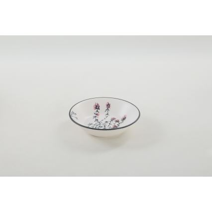 24 dalių spalvotas akmens masės valgomojo indų rinkinys