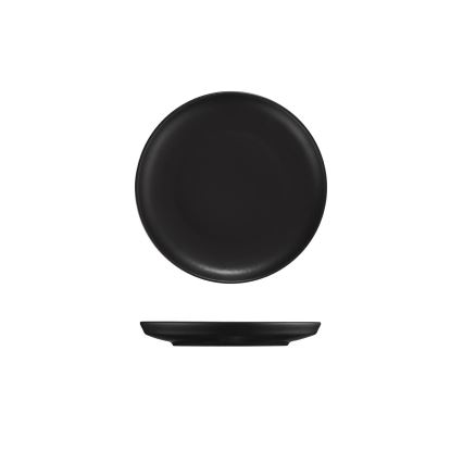 24 dalių stalo indų rinkinys, juodos spalvos / porcelianas