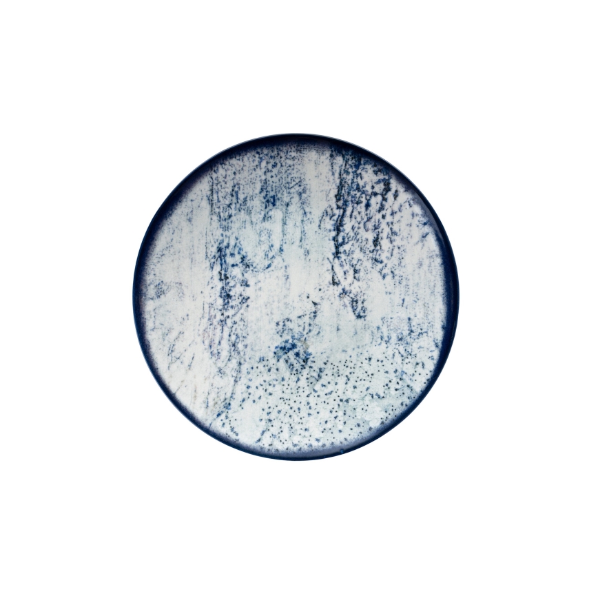 24 dalių stalo indų rinkinys, mėlynas/porcelianas