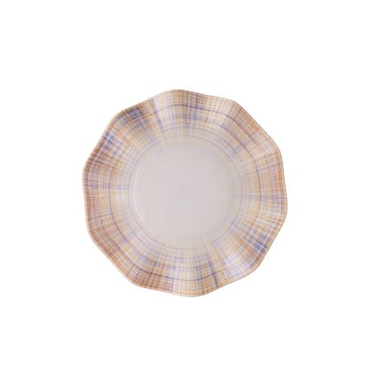 24 dalių stalo indų rinkinys oranžinis/porcelianas