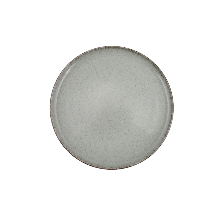 24 dalių stalo indų rinkinys, žalias, porcelianas