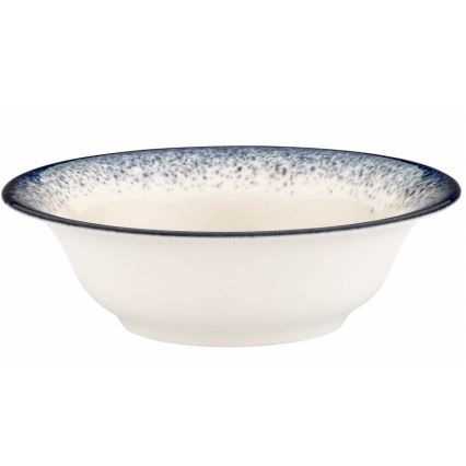 24 dalių valgomojo indų rinkinys – baltas/mėlynas, porcelianas