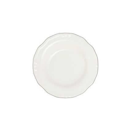 24 dalių valgomojo indų rinkinys – baltas/sidabrinis/porcelianinis
