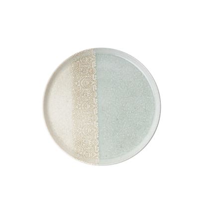 27 dalių valgomojo indų rinkinys, smėlio/žalios spalvos, porcelianas