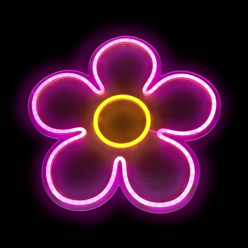 2Kids Toys - LED Neoninė sienų apdaila LED/5W/USB gėlė