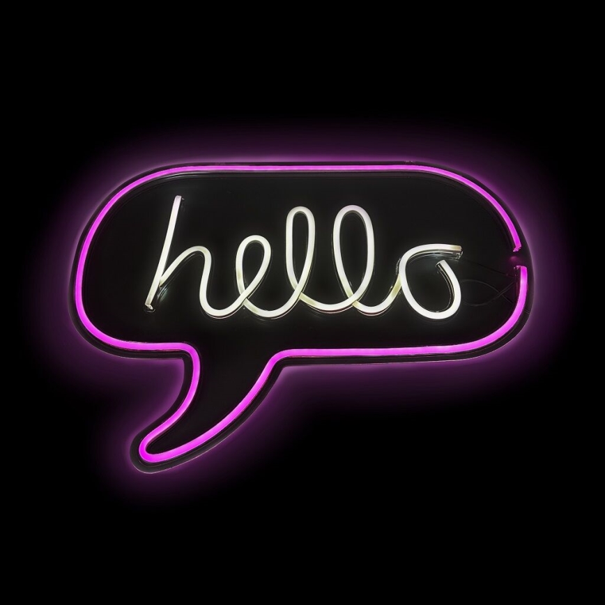 2Kids Toys - LED Neoninė sienų apdaila LED/5W/USB hello
