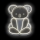 2Kids Toys - LED Neoninė sienų apdaila LED/5W/USB koala