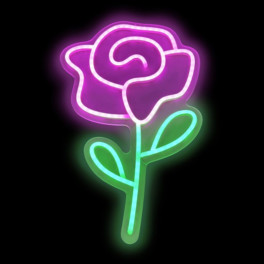 2Kids Toys - LED Neoninė sienų apdaila LED/5W/USB rožė