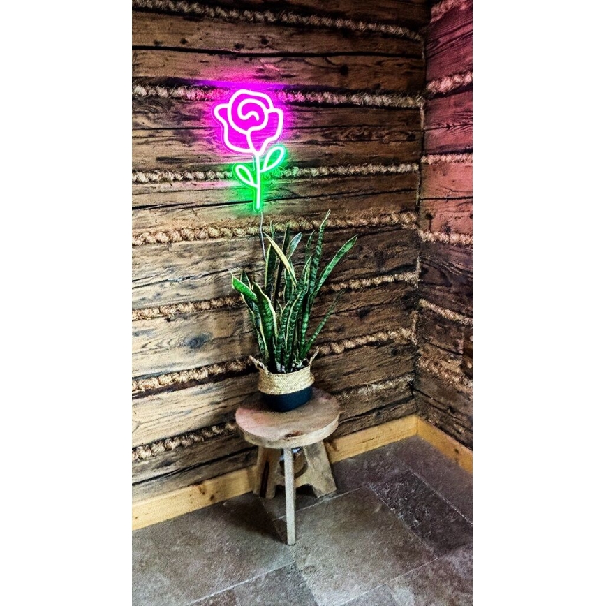 2Kids Toys - LED Neoninė sienų apdaila LED/5W/USB rožė