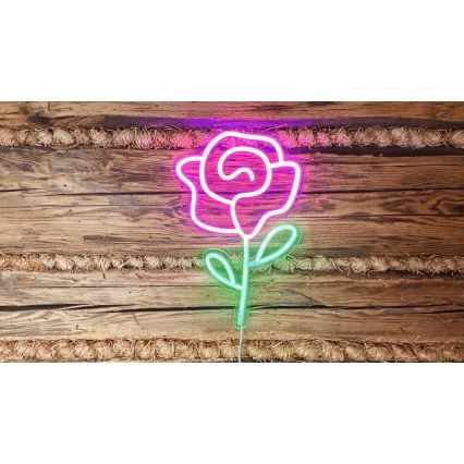 2Kids Toys - LED Neoninė sienų apdaila LED/5W/USB rožė