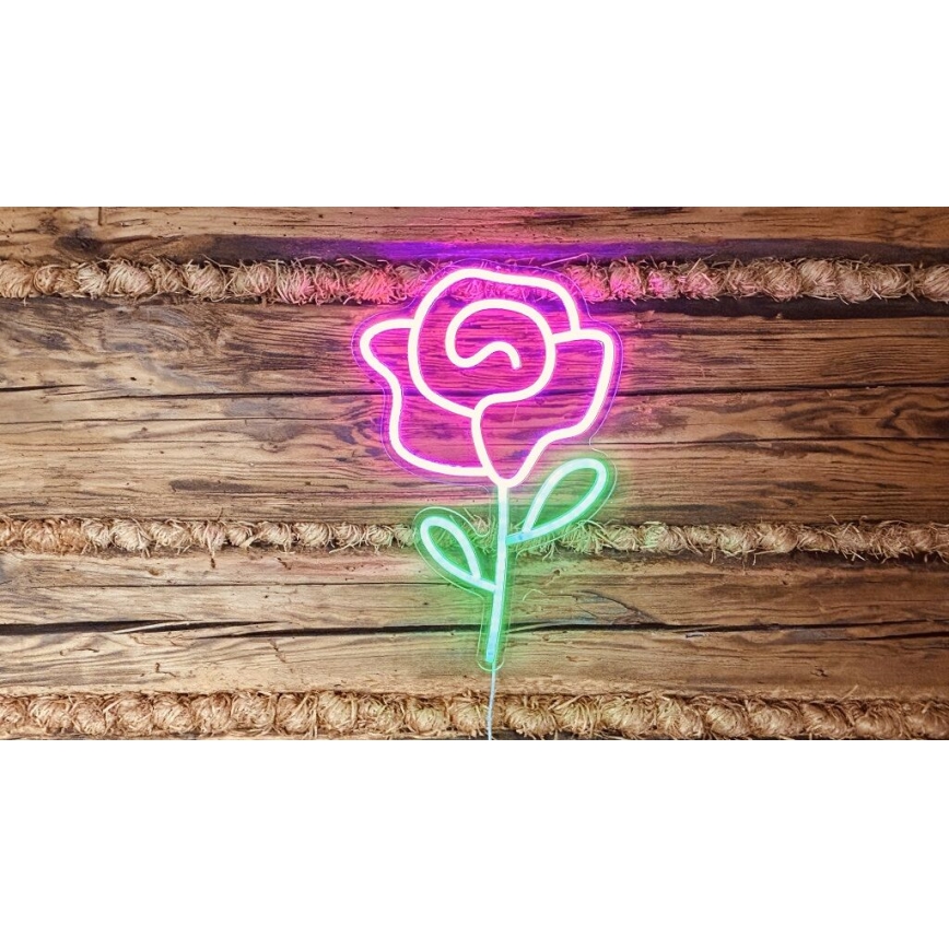 2Kids Toys - LED Neoninė sienų apdaila LED/5W/USB rožė
