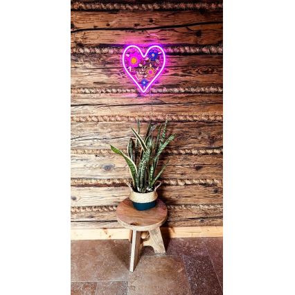 2Kids Toys - LED Neoninė sienų apdaila LED/5W/USB širdis