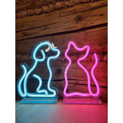 2Kids Toys - LED neoninė stalinė dekoracija LED/5W/USB šuo