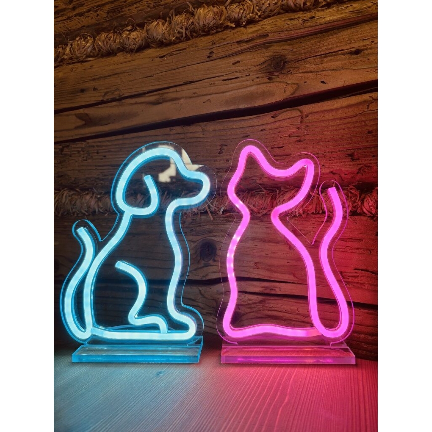 2Kids Toys - LED neoninė stalinė dekoracija LED/5W/USB šuo