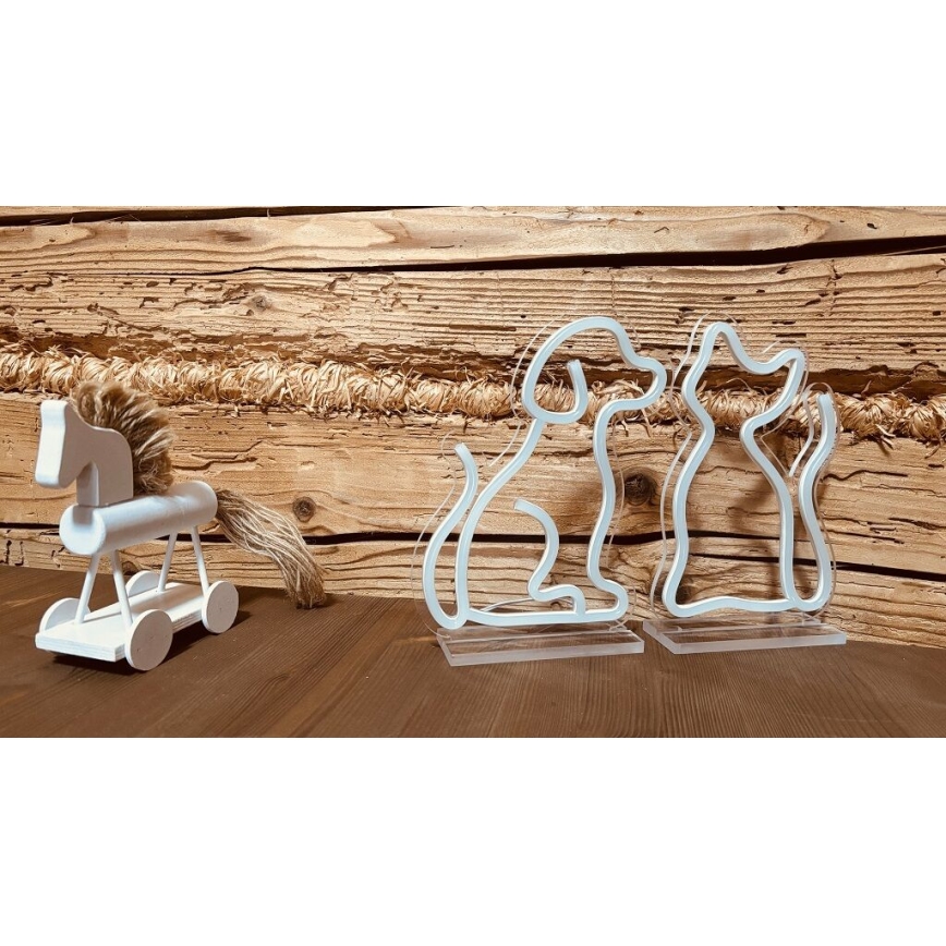 2Kids Toys - LED neoninė stalinė dekoracija LED/5W/USB šuo