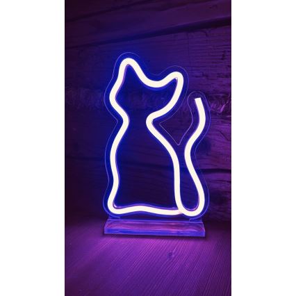 2Kids Toys - LED Neoninis stalas dekoracija LED/5W/USB katė