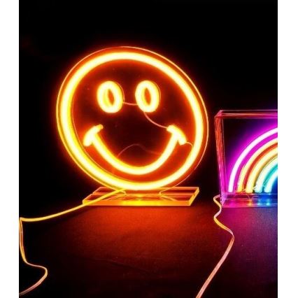 2Kids Toys - LED Neoninis stalas dekoracija LED/5W/USB šypsenėlė