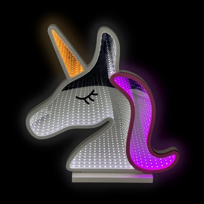 2Kids Toys - LED Neoninis stalas dekoracija LED/5W/USB vienaragis