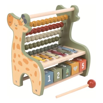 2Kids Toys - Medinis daugiafunkcinis abakusas Žirafa