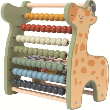 2Kids Toys - Medinis daugiafunkcinis abakusas Žirafa