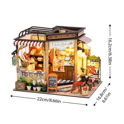 2Kids Toys - Miniatiūrinis Juliinos kepyklėlės namelis 2xAAA