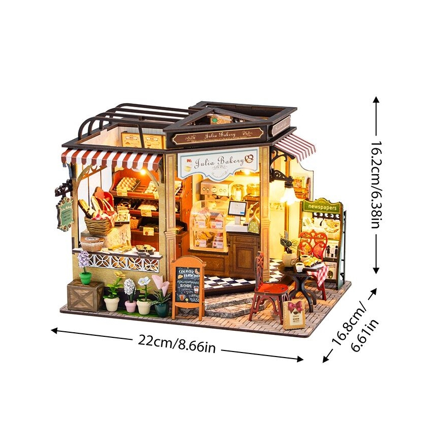 2Kids Toys - Miniatiūrinis Juliinos kepyklėlės namelis 2xAAA