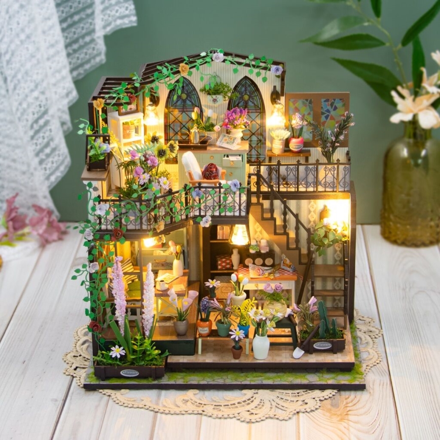 2Kids Toys - Miniatiūrinis namas Darcy gėlių namai 2xAAA